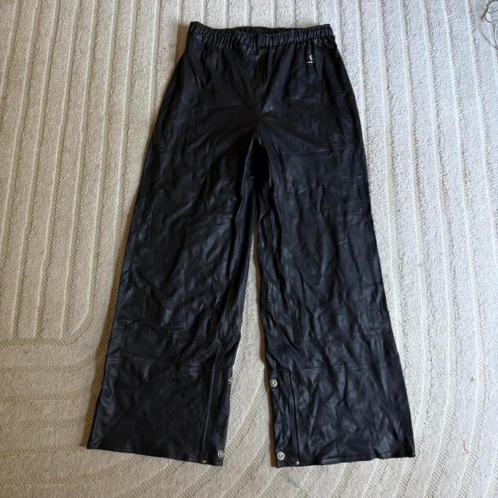 Carhartt WIP Faux Leather Pants. Size Medium Classic Biker Work Utility